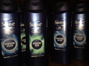 Suave men's body wash