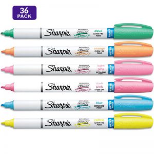 36-pack-sharpie-water-based-glitter-paint-markers-extra-fine-point
