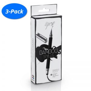 4-pack-wacom-bamboo-black-touch-screen-stylus-duo-with-inking-pen-for-ipad-android-tablet
