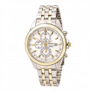 seiko-mens-sndf04-two-tone-chronograph-silver-dial-analog-watch