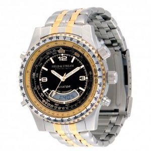 field-stream-men-s-aviator-pro-two-tone-band-analog-digital-chronograph-multi-function-watch