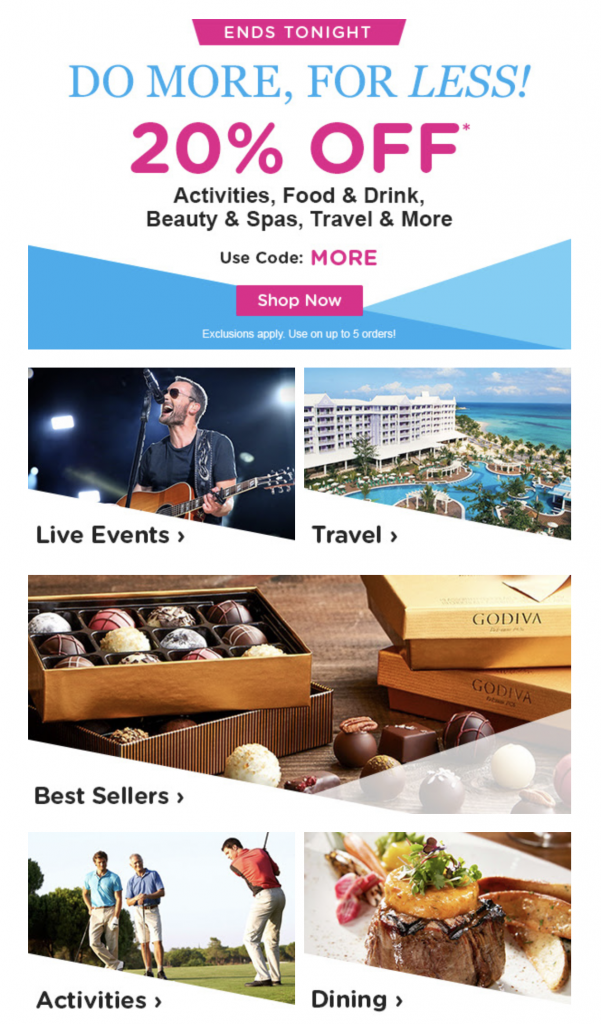 extra 20 off code on LivingSocial deranged.mederanged.me