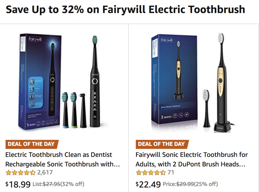 Fairywill Electric Toothbrushes Amazon deranged.mederanged.me