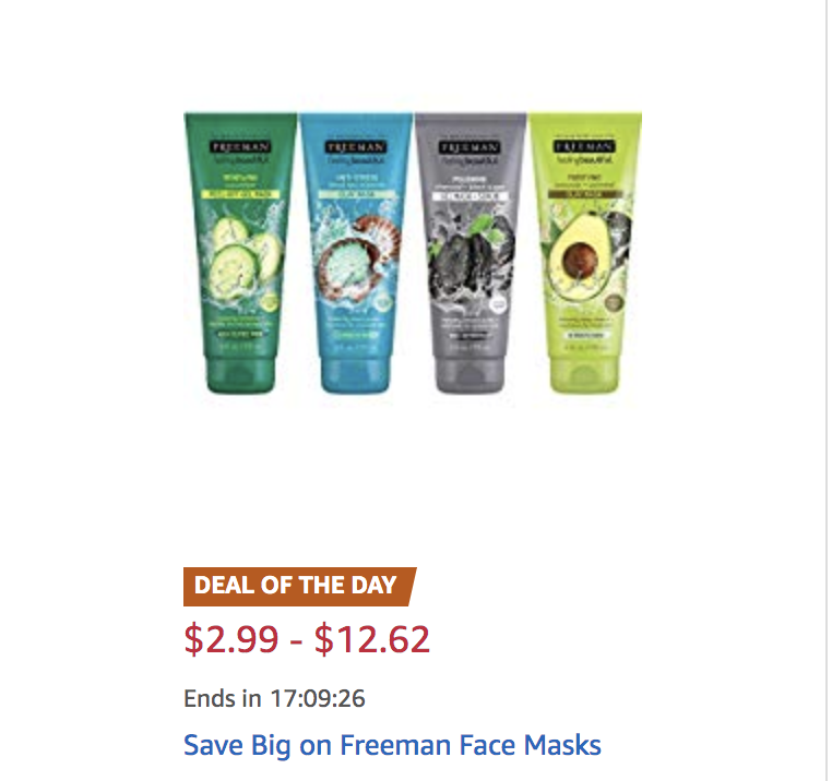 Amazon today Freeman Face Masks deranged.mederanged.me