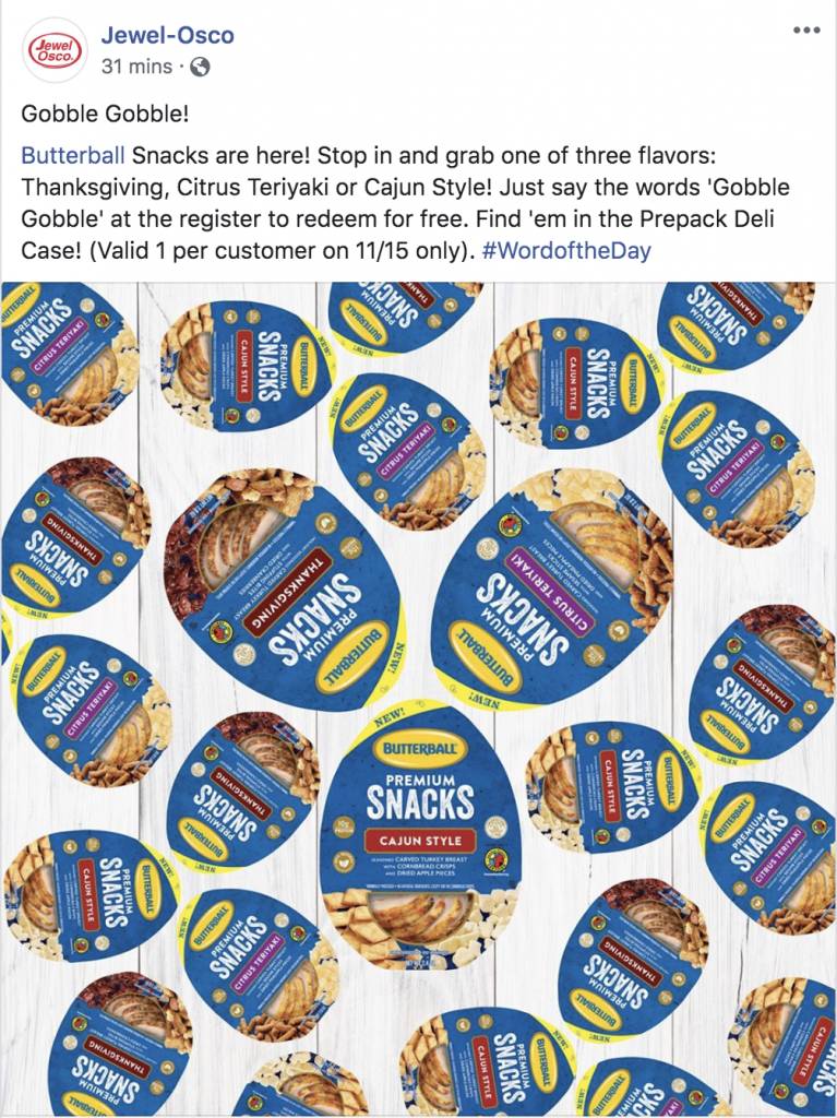 Free Butterball Snacks today at Jewel deranged.mederanged.me